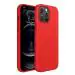 LIRAMARK Liquid Silicone Soft Back Cover Case for Apple iPhone 12 Pro Max (6.7 inch) (Red)