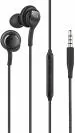 Cihlex Black 3.5Mm Jack Earphones Super Bass Akg Hands-Free With Fabric Cable Wired Headset