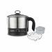 Preethi Armour Multi Utility EK708 600W, 1.2L Electric Kettle, Silver & Black