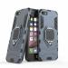 Aloin iPhone 6 Plus Blue Plastic Hybrid Heavy Duty Armor Shockproof Bumper Rugged Protective Phone Defender Kickstand Case Cover