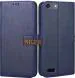 Niger Oppo A33F Blue Artificial Leather Scratch Proof Mobile Back Flip Cover Cases with Holder