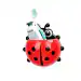 menaso Ladybug Wall Mount Toothbrush/Pen/ Mobile Holder Bathroom Organizer (Pack of 1) Plastic Toothbrush Holder (Multicolor, Wall Mount)