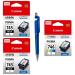 Canon PG 745 Small Twin & CL 746 Small Ink Cartridge (Set Of 3) With 3in1 Multi-Function Mobile Phone Stand