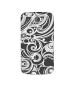 Casotec Black White Pattern Design Printed Silicon Soft TPU Back Case Cover for Xolo Q1000 Opus