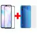 eZell I-Flexi Redmi 9A (2N1) Combo Pack FULL TEMPERED GLASS + Back Screen Protector By Tel, Ultra clear, 3D Carbon Fiber Ultra-Thin, & Full Glue Tempered + Back Cover Mobile Screen protector