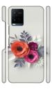 YAPZONE Paper Art Flowers |Designer Printed Hard Back Cover for Vivo Y33s / Y33T / Y20T Premium & Attractive Case for Your Smartphone