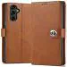 Coverage SAMSUNG Galaxy M34 5G Flip Cover | Wallet Button Magnetic Closure Book Cover Leather Flip Case for SAMSUNG Galaxy M34 5G - Executive Brown