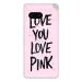 GADGETSWRAP Printed Vinyl Skin Sticker for Google Pixel 7 - Love You Love Pink