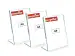 Porpoise A4 Size Acrylic Tent Card Holder Display Stand A4 Size Paper Holder A4 Size Photo Frame Holder3 mm each L shape