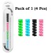 QinPin 4Pc Set Durable Universal Charger & Earphone Cord Guard - Tangle-Free Spiral Cable Protector for Charger and Earphone Safety