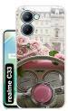 Snazzy Multicolor Silicon Shock Proof Back Cover for realme C33