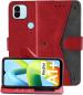 Autofocus Faux Leather Back Case Flip Cover for Redmi A1+, Redmi A1 Plus with ID Card Slot | Foldable Stand | 2 Card Slot | 1 Cash Slot | Magnetic Closure - Executive Red, 22528