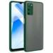 Oppo A55 (5G) Green Silicon Shock Absorbent Mobile Back Case 20.3 x 12.7 x 10.2 cm