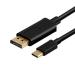 Microware USB Type-C to DisplayPort Cable, Black