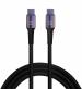Ditto Hub USB Type C Cable 1 m RAPID CHARGE AND SYNC CABLE Type-C to Type-C Premium Quality (Black)