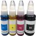 TEQUO Ink Canon PIXMA G1000,G1010,G1100,G2000,G2002,G2010,G2012,G2100,G3000 Black + Tri Color Combo Pack Ink Bottle