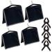 VTS 4 Packs of Heavy Duty Sandbag and 4 Packs of 6.5 inch Heavy Duty Spring Clamps, Props for Photography Photo Video Studio to Fix Backdrop Stand Kit