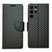 A D Enterprises Black Dot Flip Cover for Samsung S22 Ultra | Magnetic Case | Shock Absorbent | Flip Cover Samsung S22 Ultra