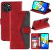 Autofocus Faux Leather Back Case Flip Cover for Infinix Smart 6 HD with ID Card Slot | Foldable Stand | 2 Card Slot | 1 Cash Slot | Magnetic Closure - Executive Red, 22809