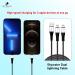 Skywater Panther Black 2 in 1 Cable (Lightning + Lightning)