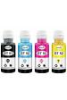 Ravaria Compatible Ink Refill Dye Ink for HP Set of 4