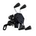 THARKO Universal Bike Mobile Holder USB Charger Waterproof Heavy Duty Fast Charging 360 Degree Adjustable X-Grip Spider Cell Phone Cradle Stand (Black)