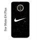 Sillystore Silicon Black, White Back Cover For Motorola Moto E4 Plus