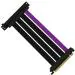 Cooler Master Black, Purple Riser Cable Pcie 4.0 X 16-200Mm, Pcie 4.0 Compatible, Emi Shielded 30 Awg