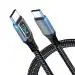 Verilux Usb4 Type C Cable For Thunderbolt 4, C Type Cable Fast Charging With Lcd Display 240W Pd 40Gbps Fast Data Transfer 8K Display, 3.3Ft Nylon Braided Usb4 Cable For Macbook, Pro/Air Ipad Samsung