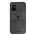 Lejaao OnePlus 8T Deer Series Black Leather, Cloth PC and TPU Mobile Back Cover