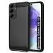 Fashionury Back Cover Case for Samsung Galaxy A55 5G | Rugged Armor Hybrid Protection Shockproof Bumper | Anti-Slip Grip | Ultimate Rubber TPU Stylish Back Case Cover for Samsung A55 5G (Black)