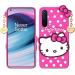 RUPELIK (Hello Kitty Oneplus Nord CE 5G Pink) Hello Kitty Rupper Back Case Cover |3D Cute| Soft Silicone Back Cover with Pendant Compatible for Oneplus Nord CE 5G (Pink)