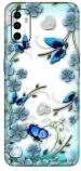 aadia Oppo A53 Matte Vinyl Butterfly Printed Mobile Skin Sticker with Scratch Resistant Lamination