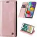 ClickCase Sheepskin Series Oppo F1 Plus Rose Gold Faux Leather Mobile Wallet Flip Cover