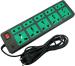 Sanhan ELECTRIC BOARD EXTENSION CORD POWER STRIP MULTI PLUG 10 socket 2.5m 10 Socket Extension Boards (Green, 2.5 m)