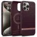 CASEOLOGY by Spigen Parallax Mag Back Cover Case Compatible with iPhone 15 Pro Max Case (TPU and Polycarbonate | Burgundy)