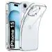 Fashionury Shockproof Crystal Clear Back Cover Case for iPhone 15 | Raised Bumps for Camera & Screen Protection | Transparent Back Cover Case for iPhone 15