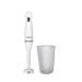 V-Guard VBD 301PL Hand Blender / Powerful 300 W PMDC Motor / 600 mL Beaker / Versatile Use / Sleek Design / Detachable Shaft [White & Black]
