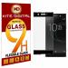 Kite Digital Sony XA1 Plus Black 5D Premium Tempered Glass Screen Protector Slim 9H Hard 2.5D