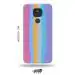 Tweakymod Printed Rainbow New Back Cover For Moto E7 Plus