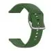 RUPELIK (Metal Lock 18mm Strap Green) Soft Silicone Metal Lock 18mm Watch Strap Compatible with Fossil Q Venture Gen 3 / Q Venture HR Gen 4 / Vivoactive 4S / Vivomove 3S & Other 18mm Watches Strap Green