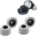 Crysendo Grey Soft Foam Earbud Tips For Samsung Galaxy Buds Pro Headphones (Pack of 4)