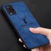 Lejaao Vivo V21 Vivo 2050 Blue Cloth, Leather, PC and TPU Mobile Back Cover