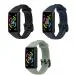 Sounce Multicolor Silicone Adjustable Huawei Band 6, mi Smart Band Pro Watch Strap Band Bracelet - Pack of 3