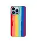 Casotec Rainbow Design 3D Printed Hard Mobile Back Case Cover for Apple iPhone 13 Pro