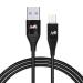 AMS Unbreakable 3A Fast Charging 1m Braided Micro USB Cable for Smartphones, Tablets, Laptops & Other Micro USB devices, 480Mbps Data Sync, Quick Charge 3.0 (Black)