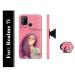 Mobi Elite Girl Quote Printed Hard Back Case Cover with Mobile Holder, Pop holder, Pop socket for Realme 7i
