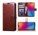 Fastship Vintage Magnatic Closer Leather Flip Cover for Vivo V2246 / Vivo_V27 5G - Executive Brown