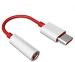 Glarixa Red & White USB Type C Cable 0.3 m Type C to 3.5mm Headphone Jack Microphone Compatible with All Type C Phones