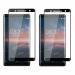 Kite Digital Nokia 8 Sirocco Black 5D Premium Tempered Glass Screen Protector Slim 9H Hard 2.5D (Pack of 2)
